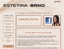 Tablet Screenshot of estetikabrno.cz